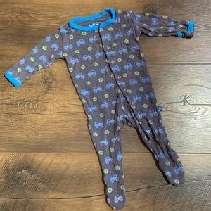 Kickee Pants 0-3 Month Baby Boy Tractor Print Sleeper